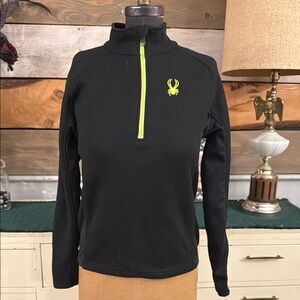 Spyder Gray Long Sleeve Fitted Zippered Hoodie